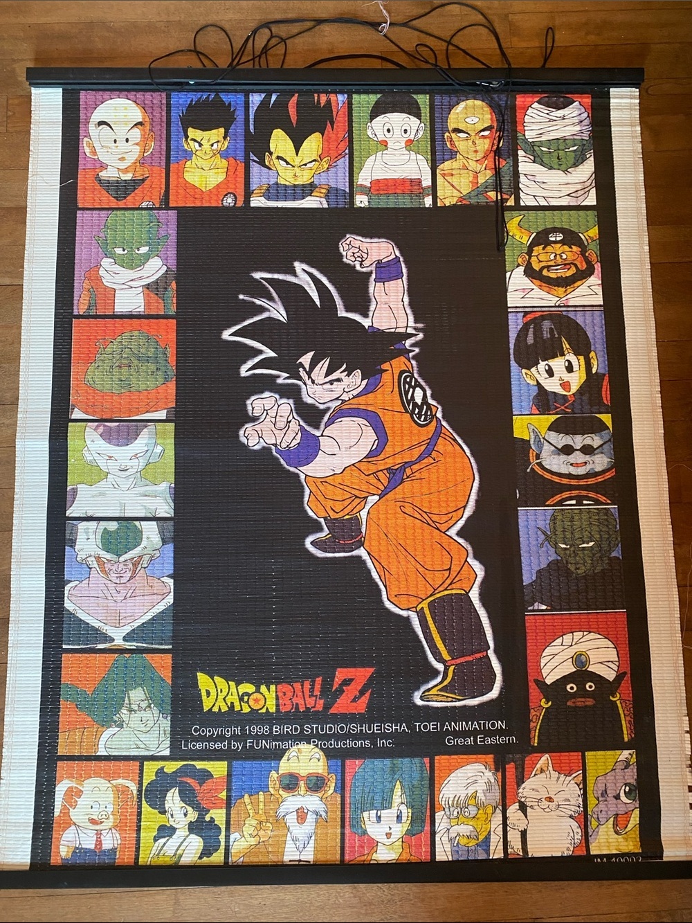 Dragon Ball Z Goku Wall Hanging Window Blinds - Black & Orange